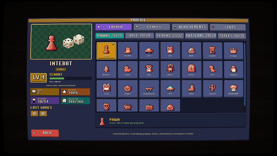 Screenshot: locker